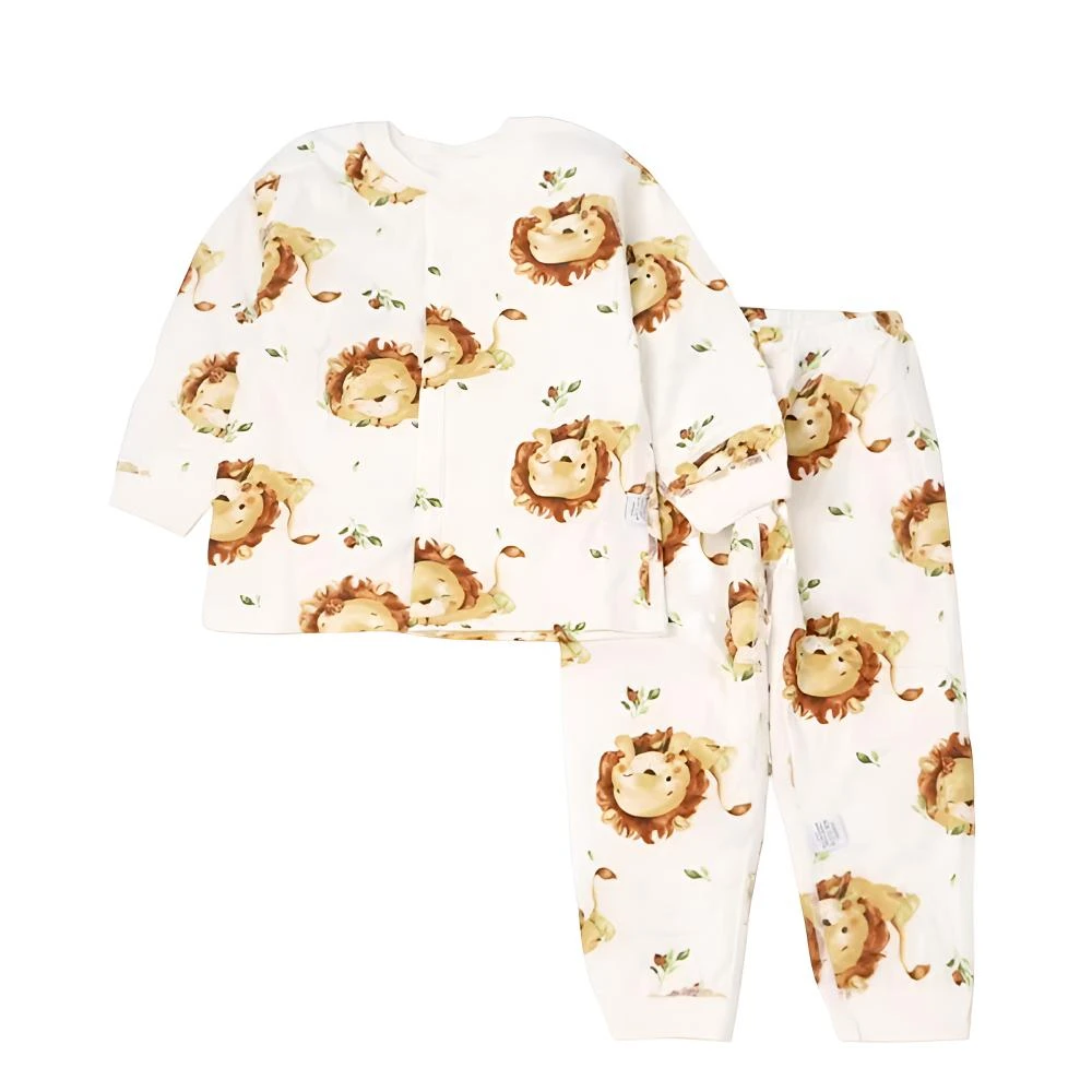 【清仓默认微瑕】儿童夹棉套装秋冬男女宝宝居家套纯棉上衣裤子