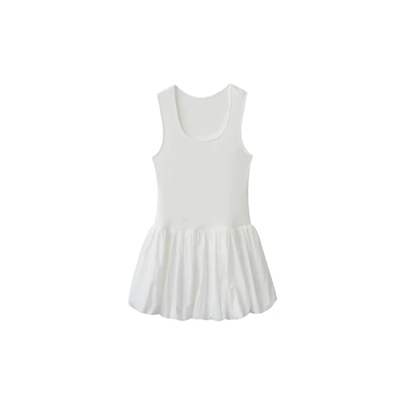 MSKIN⑥南油正版无袖背心连体花苞裙