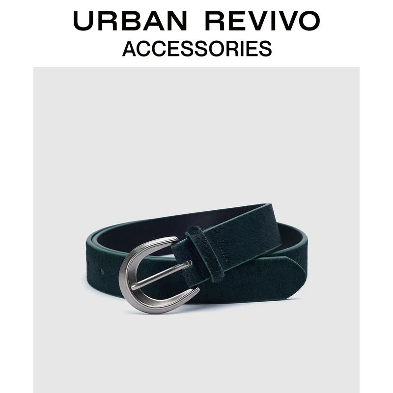 城市穿梭URBAN REVIVO2025秋季新款女士设计感皮带UAYA50264