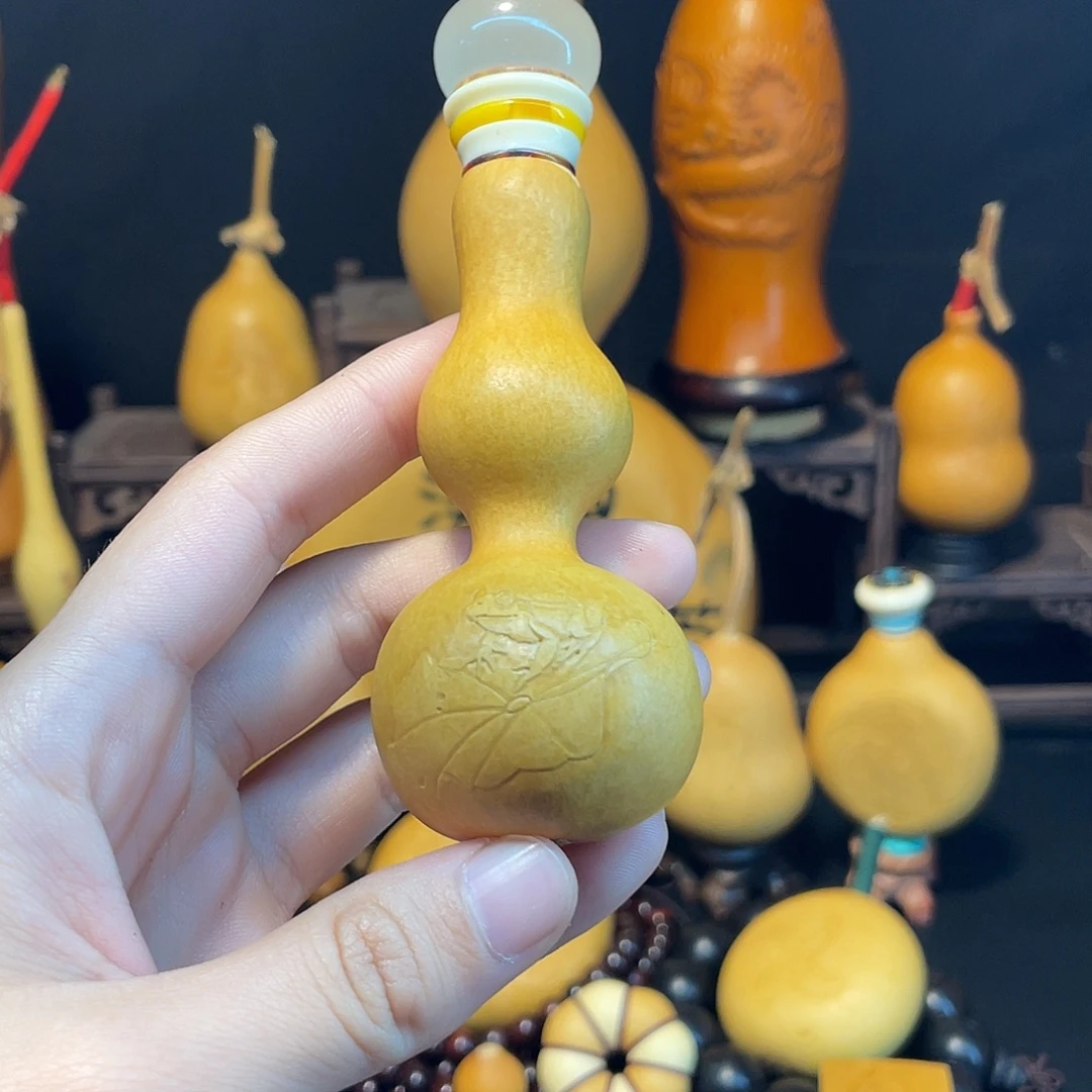 青蛙押花葫芦葫芦