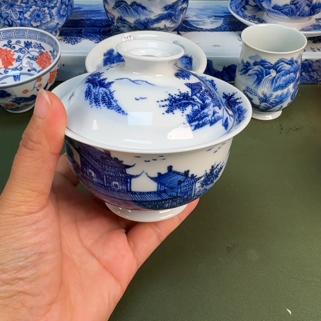 景德镇纯手绘茶具圆圆259