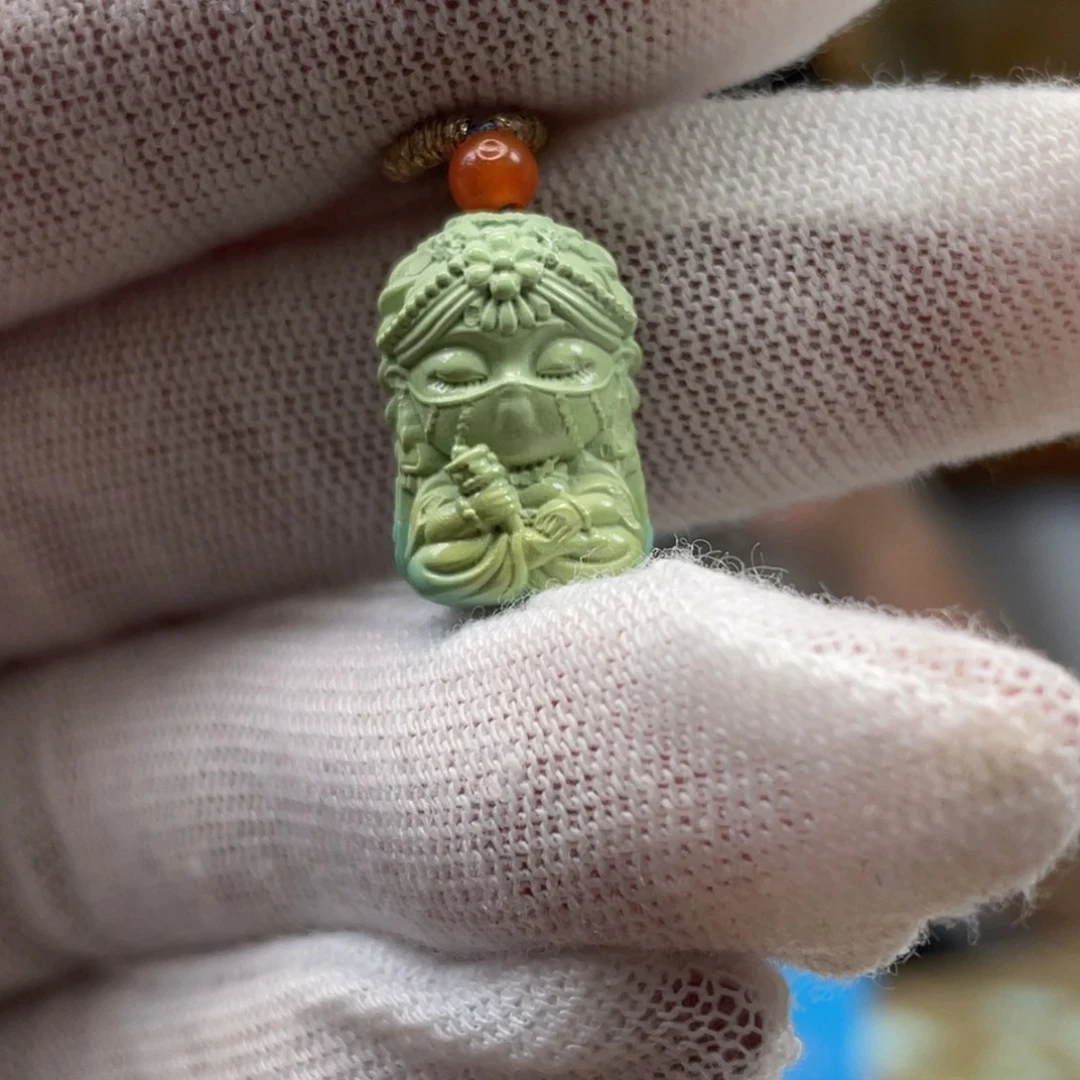 绿松石未镶嵌挂件