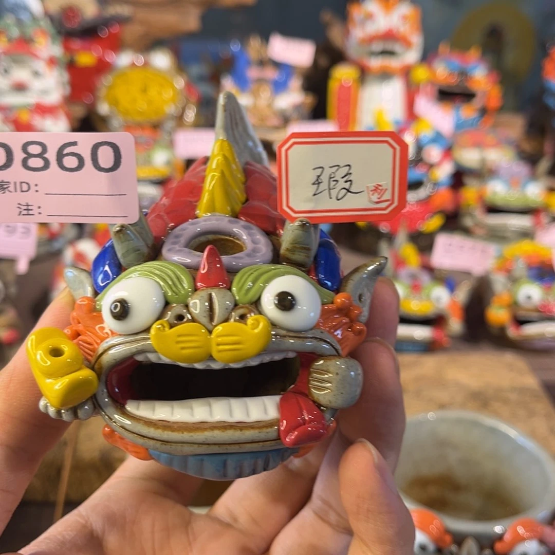 泥塑野*纯手工茶宠摆件