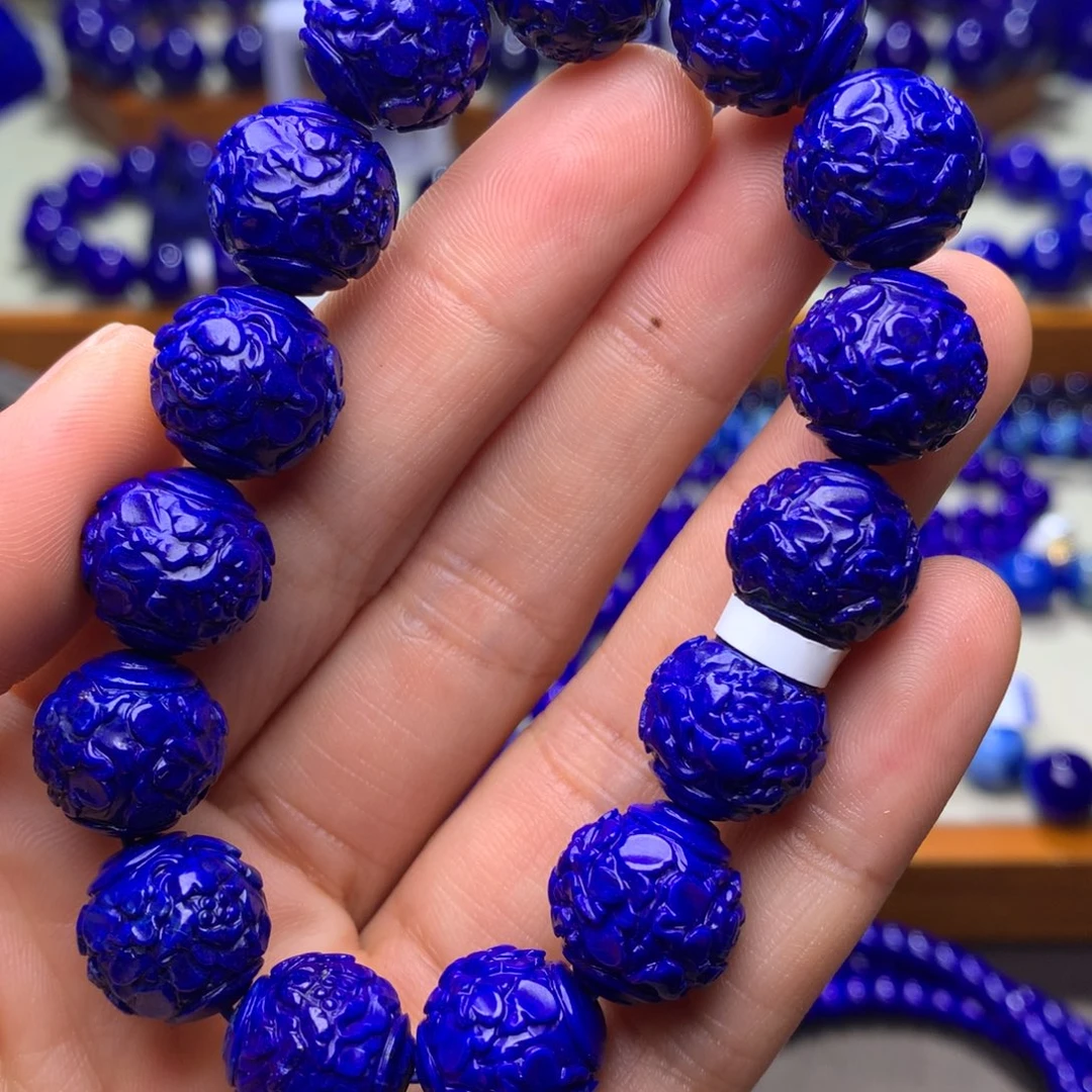 青金石手串未镶嵌14mm537