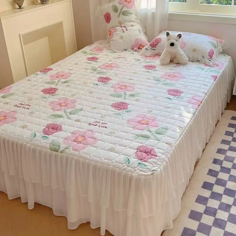 以凡推荐 床盖床裙三件套