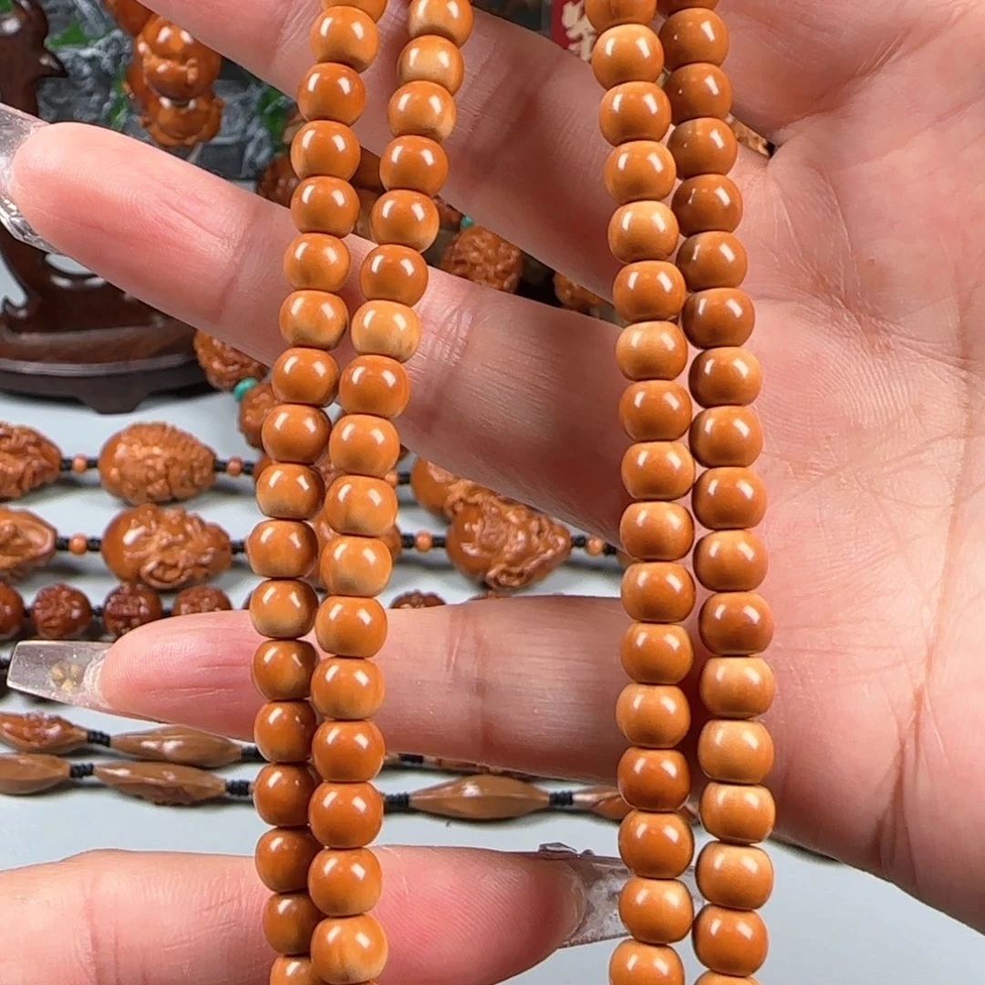 橄榄核手串/手链宽0.65梅林核老型桶珠108颗
