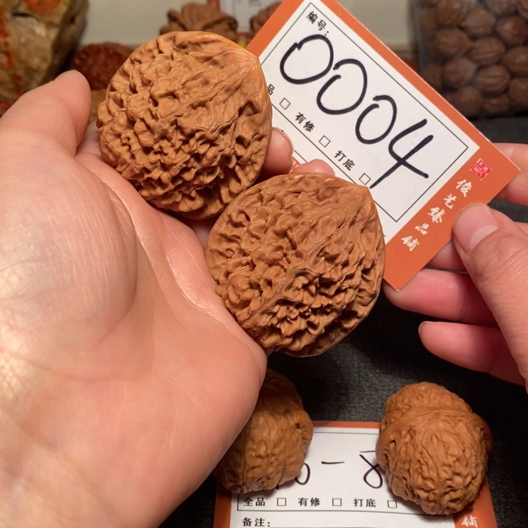 文玩核桃把件48官帽0004