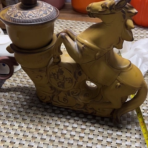 微瑕，不能明火，马到成功摆件，6套?****～