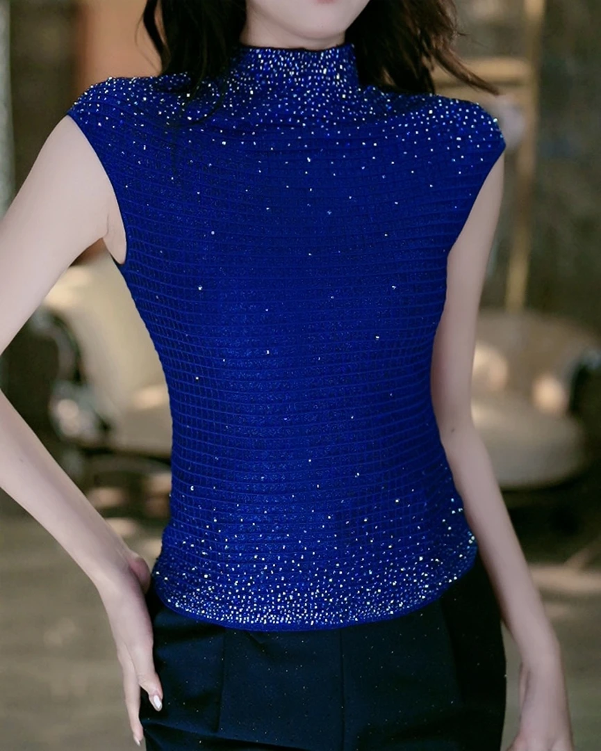 2-28【幻夜系璀璨宝贝】重工时尚气质盖袖上衣