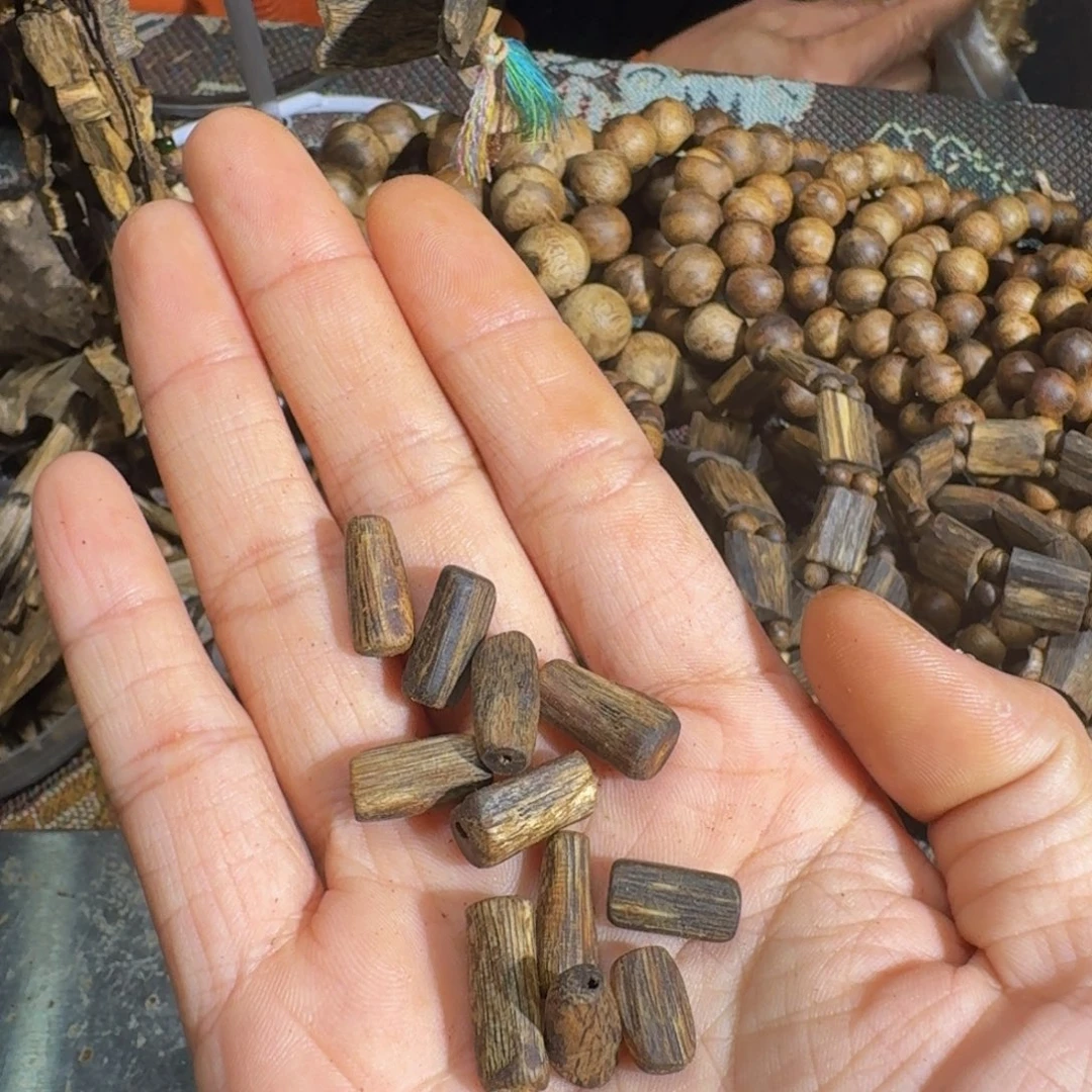 ****℘沉香沉香枕紫棋老料4克料子