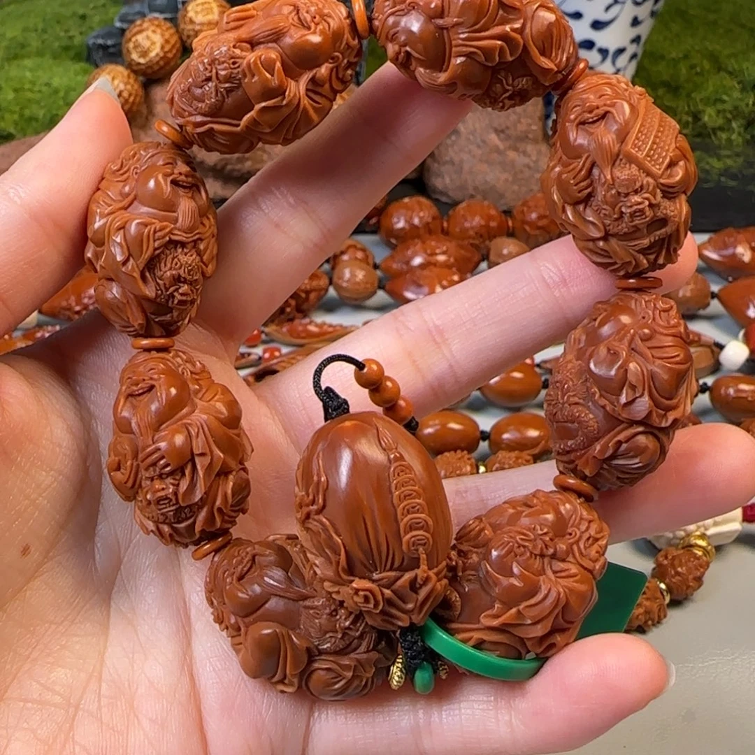 橄榄核手串/手链20龙袍财神