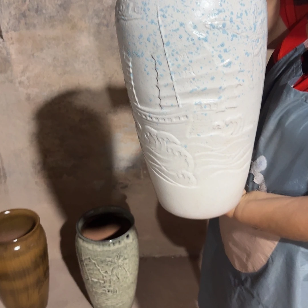 紫砂花盆口20高42