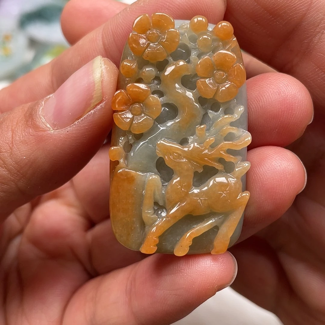 颈饰未镶嵌翡翠翡玉缘翡翠