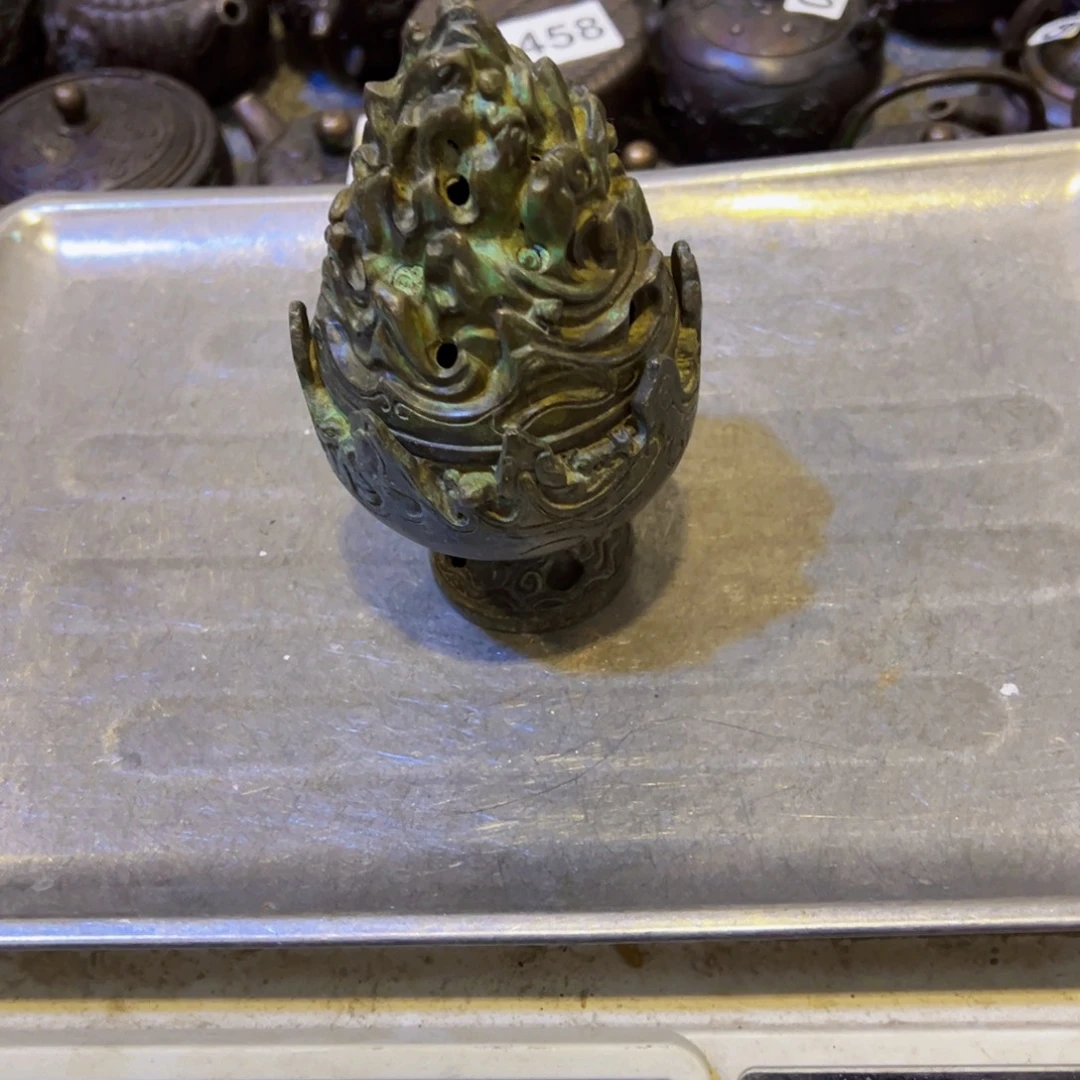 国***庆黄铜摆件，文房摆件