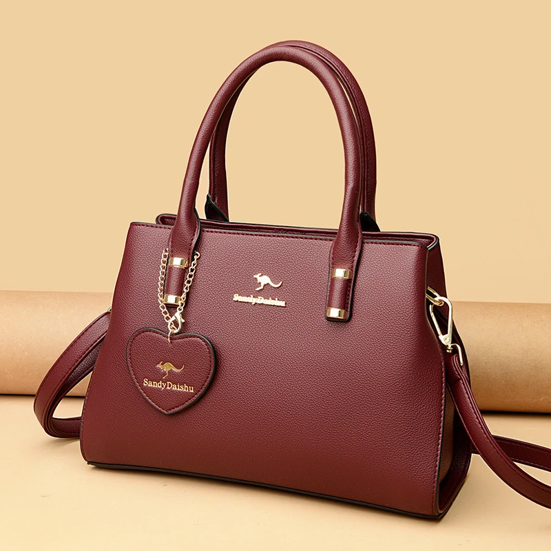 包包女2025新款简约大气大容量手提包中年女士妈妈包单肩斜挎包