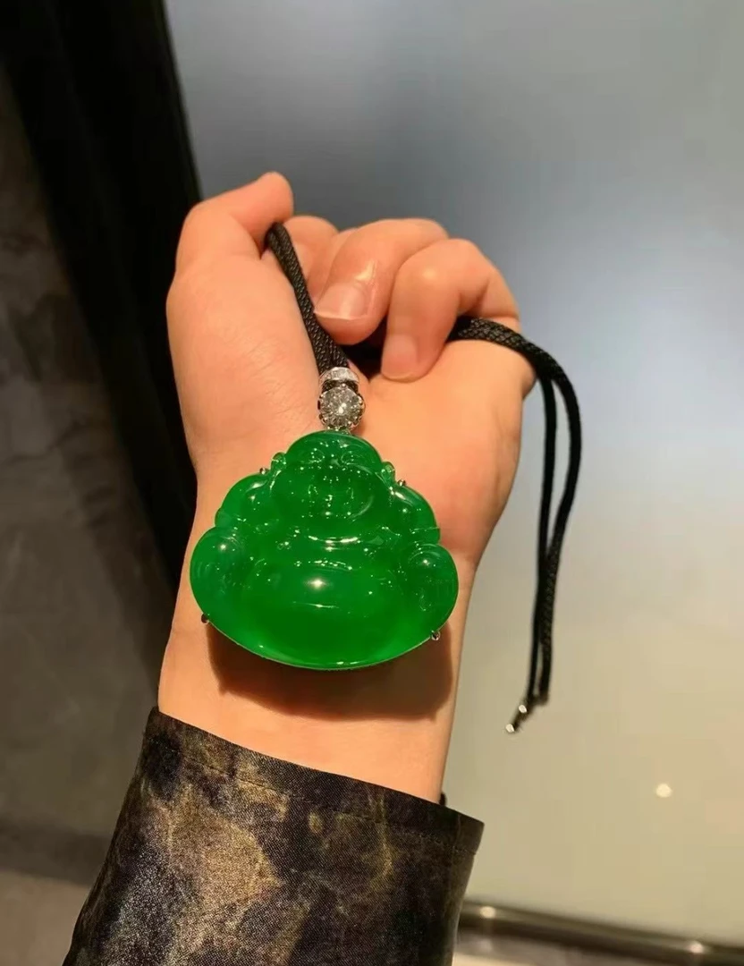 天然A货翡翠佛公吊坠（客服链接）