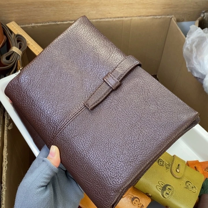 头层牛皮瑕疵A5活页本