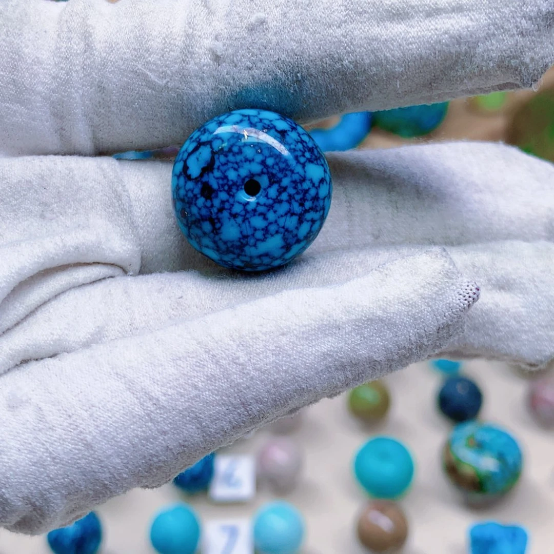 绿松石未镶嵌三彩随行