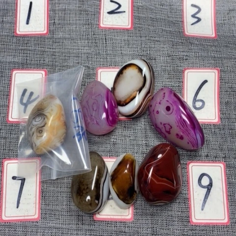 玛瑙/玉髓珠宝奇石未镶嵌用****5打孔不退不换