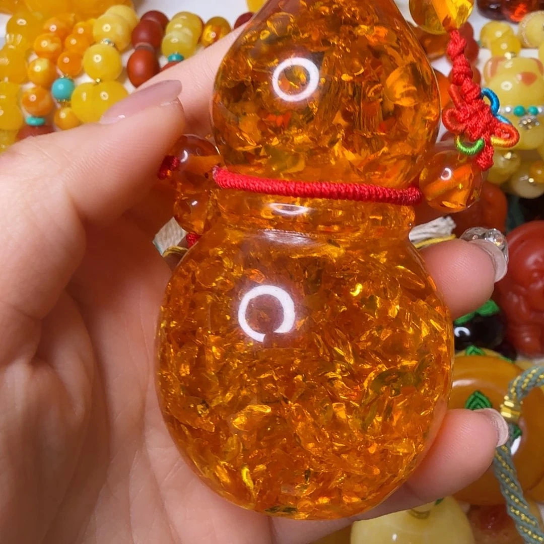 墨***荷非金属大号葫芦摆件