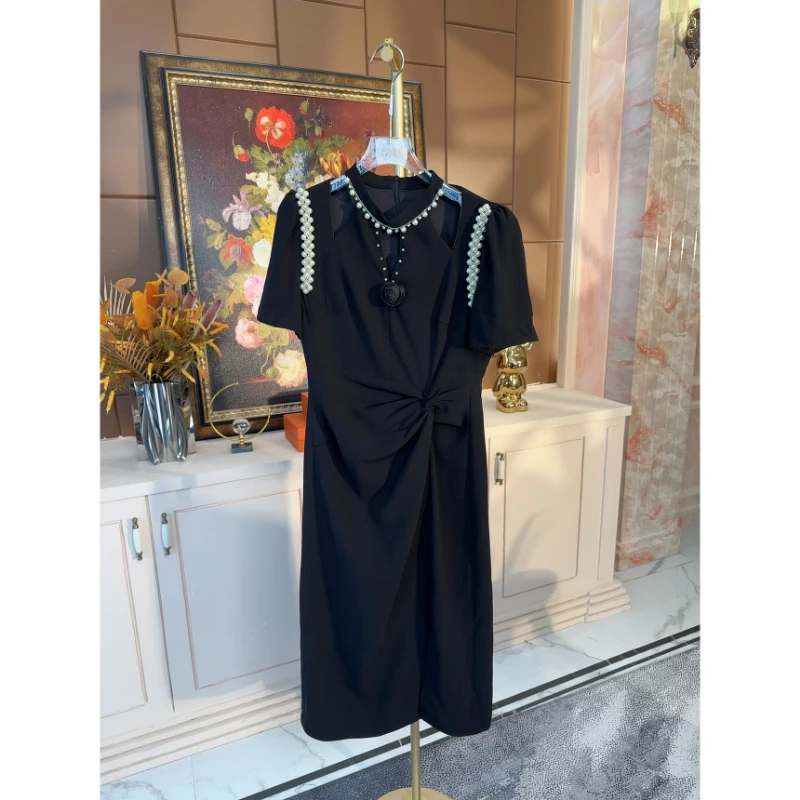 芙娜妮新款夏季穿搭女装裙子洋气衣服女气质显瘦连衣裙F2511496