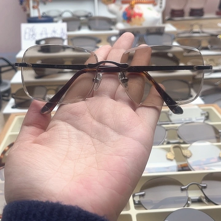 水晶未镶嵌珠宝半成品天然水晶眼镜