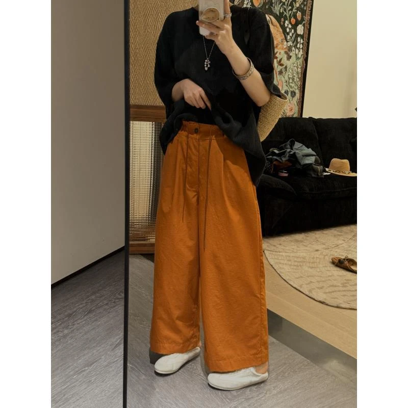 三色花苞抽绳阔腿九分裤 J25KZ532