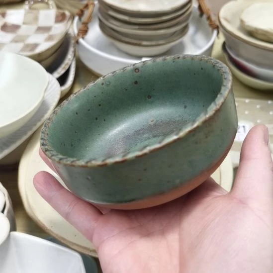 瓷片正品粗陶米饭碗一个