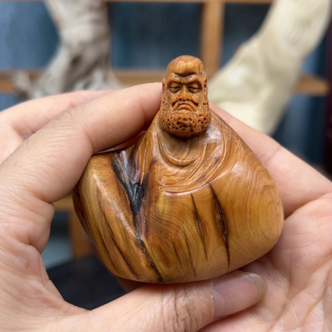 木崖柏木摆件手把件
