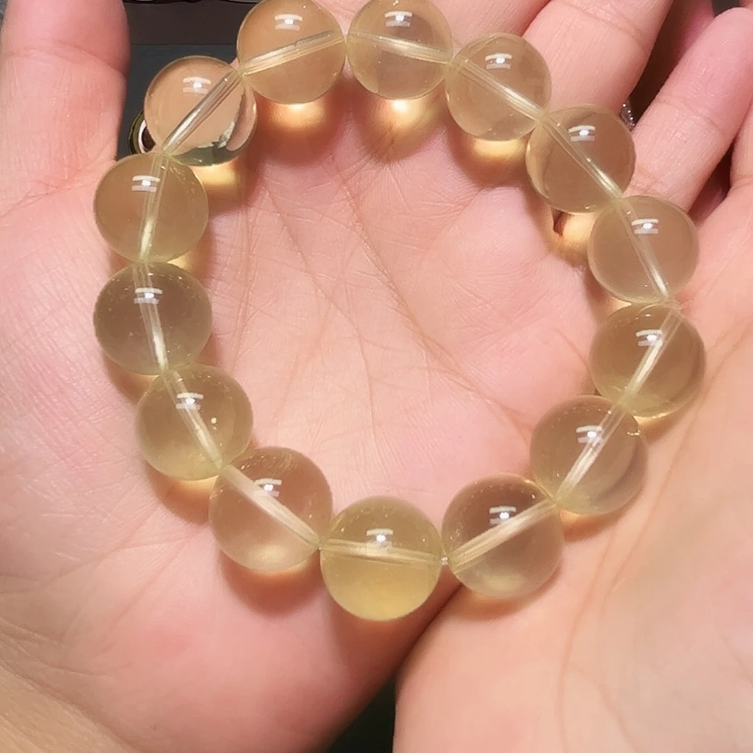 未镶嵌手链水晶黄水晶12号