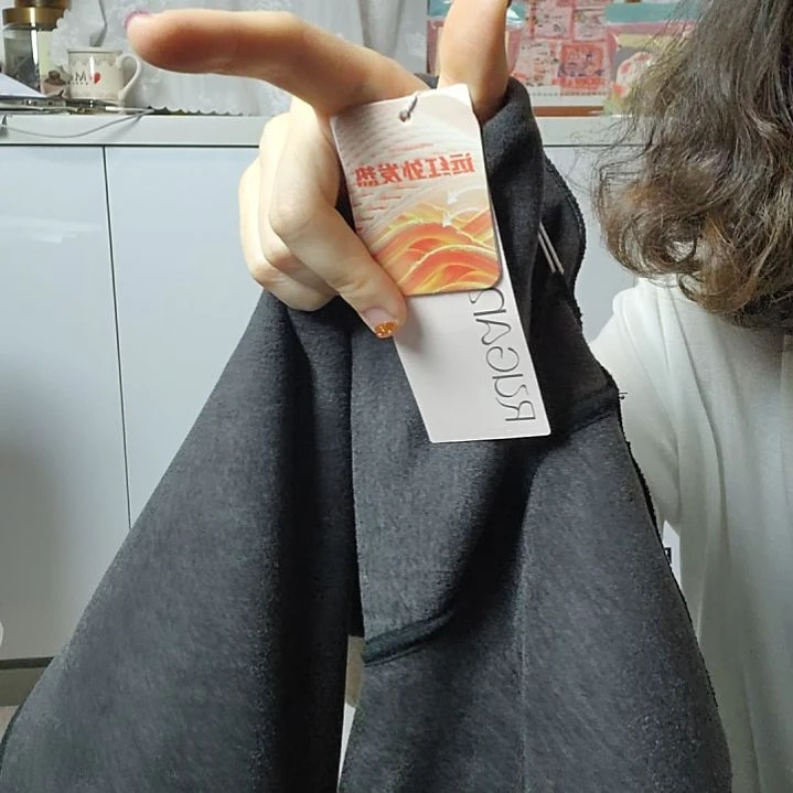 羊羔毛聚酯纤维锦纶和美黑色中厚XL