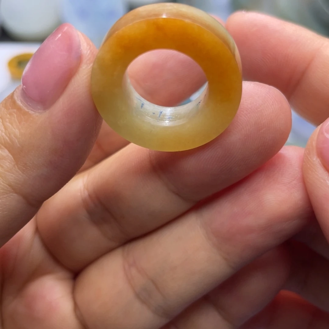 【闪购商品】定制翡翠未镶嵌天然翡翠7-16橙黄色