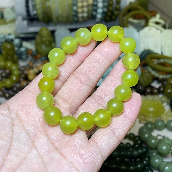 蛇纹石玉未镶嵌手链