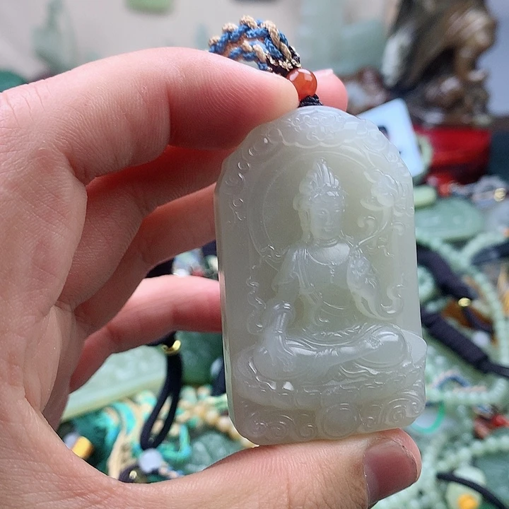 未镶嵌和田玉挂件陆*舟