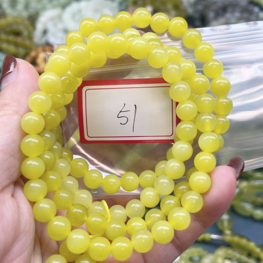 未镶嵌蛇纹石玉手链