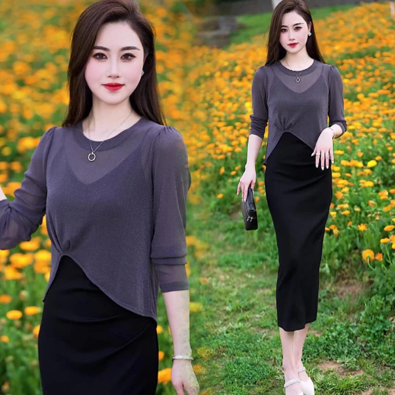 夏季薄款凉感后开叉长袖防晒衫设计感时尚洋气宽松罩衫吊带裙外搭