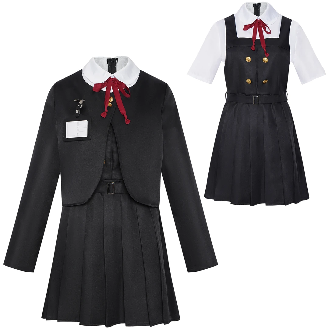 JK制服学院风无领外套装收腰裙子cosplay万圣节二次元表演服装
