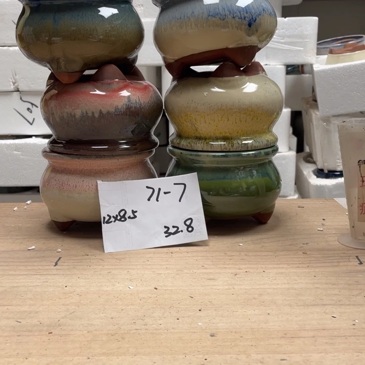 紫砂花盆多肉花盆微瑕7