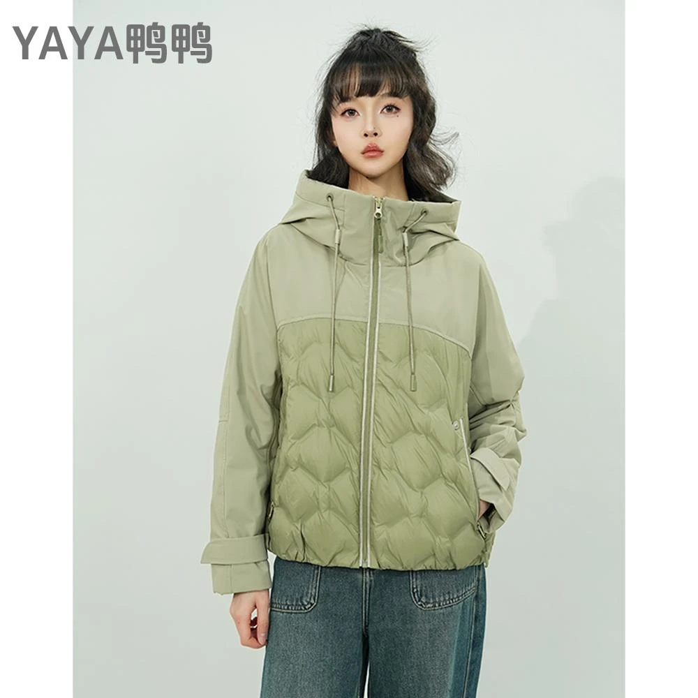 【二喜专属】YAYA鸭鸭休闲连帽时尚百搭情侣轻薄保暖