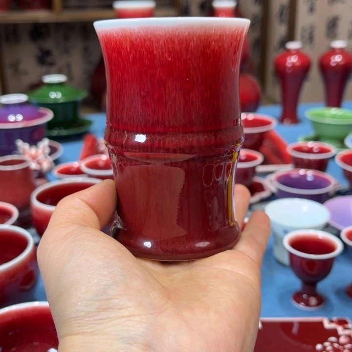 景德镇陶瓷竹节杯