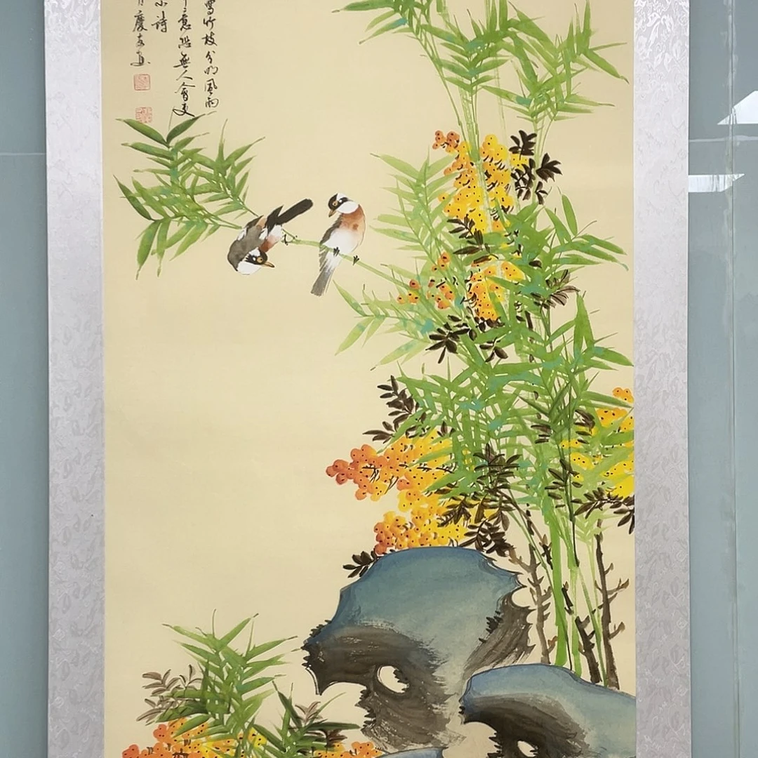 国画国画作品小姐姐放漏…