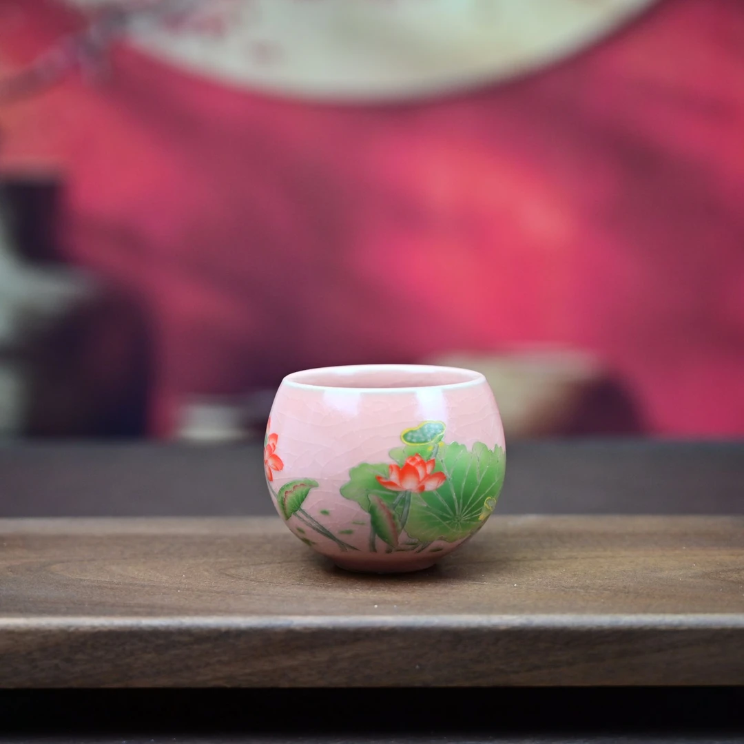 1S连年有鱼龙蛋杯   A129