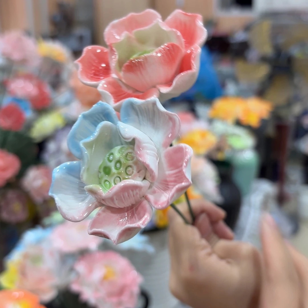 陶瓷花，20元发货，退款拉黑