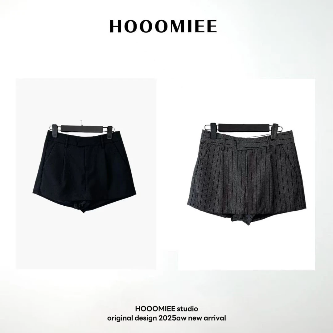 Hooomiee时尚夏季休闲显瘦女士短裤220132