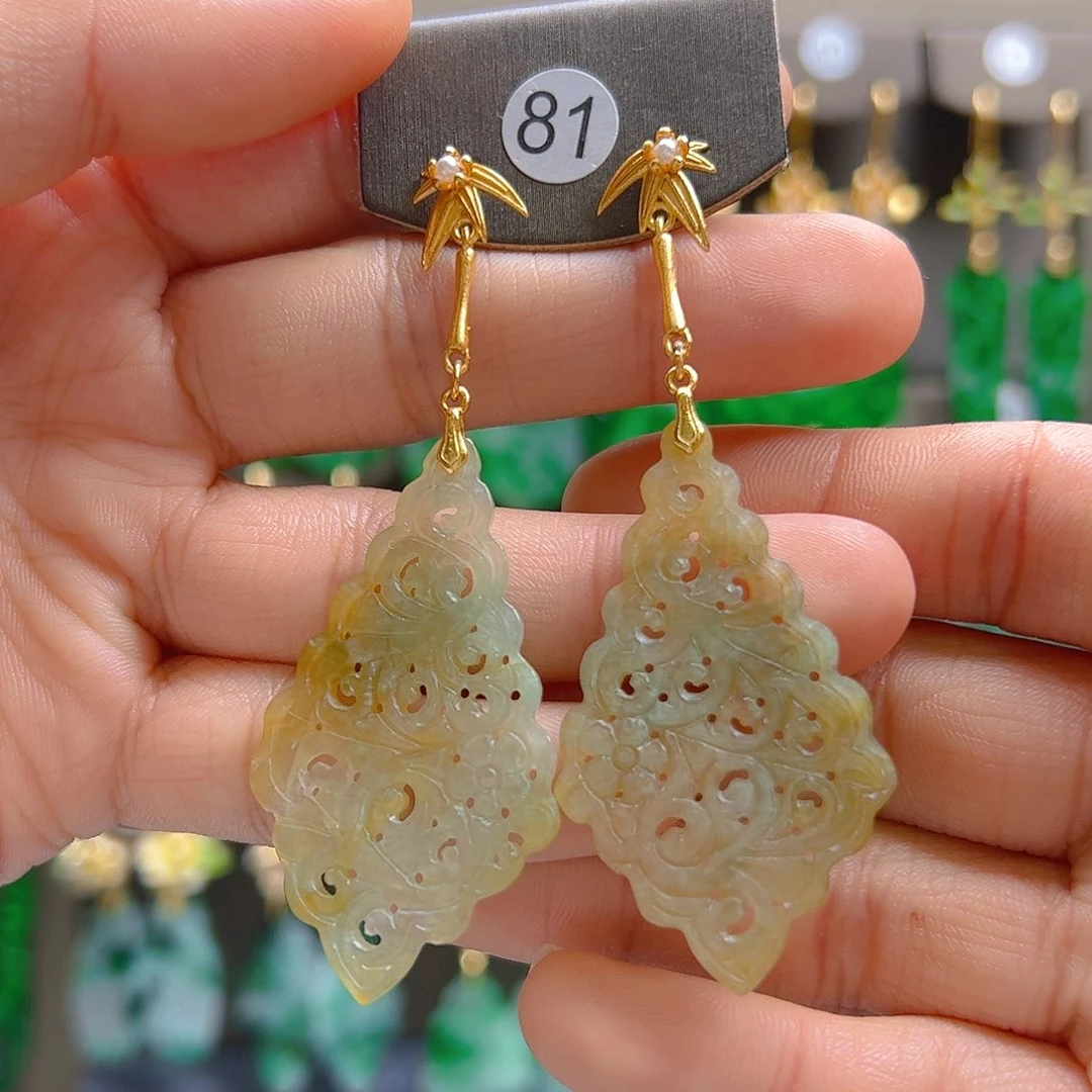 未镶嵌翡翠耳饰翡翠