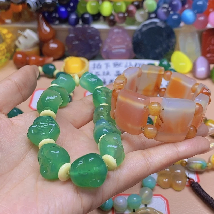 【闪购商品】玛瑙/玉髓颈饰未镶嵌我***呆