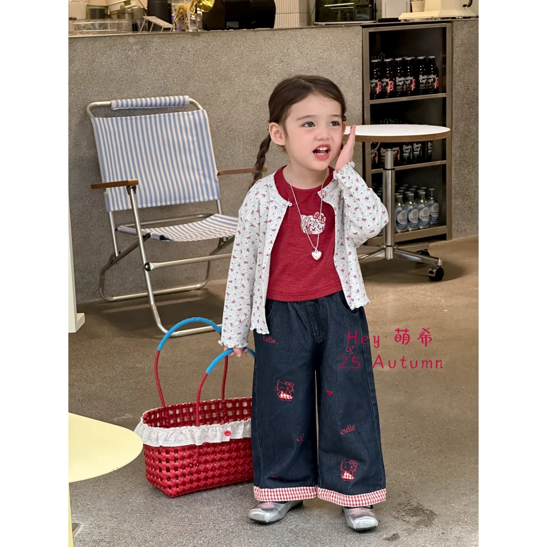 萌希·25秋~韩版两件套上衣M5080（汉服）红色