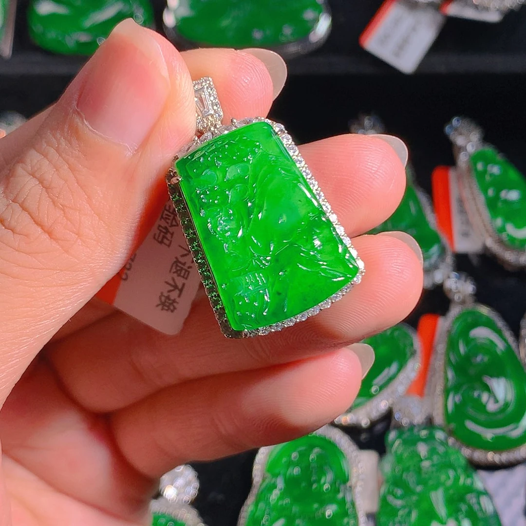 翡翠未镶嵌吊坠(不含链)