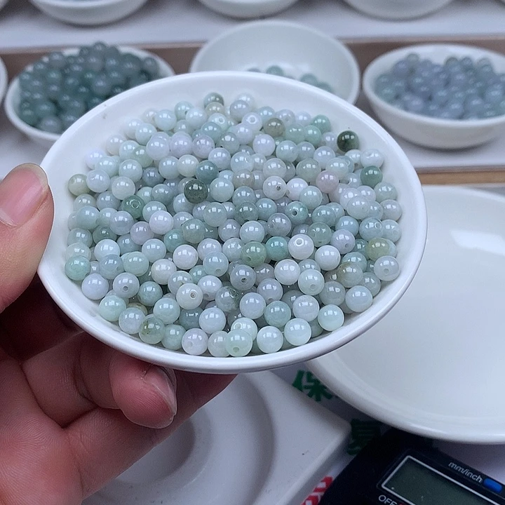 翡翠散珠翡翠100颗30块卡6