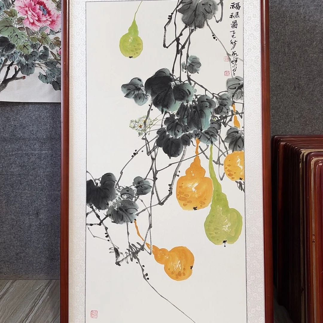 国画书画作品发框63×123